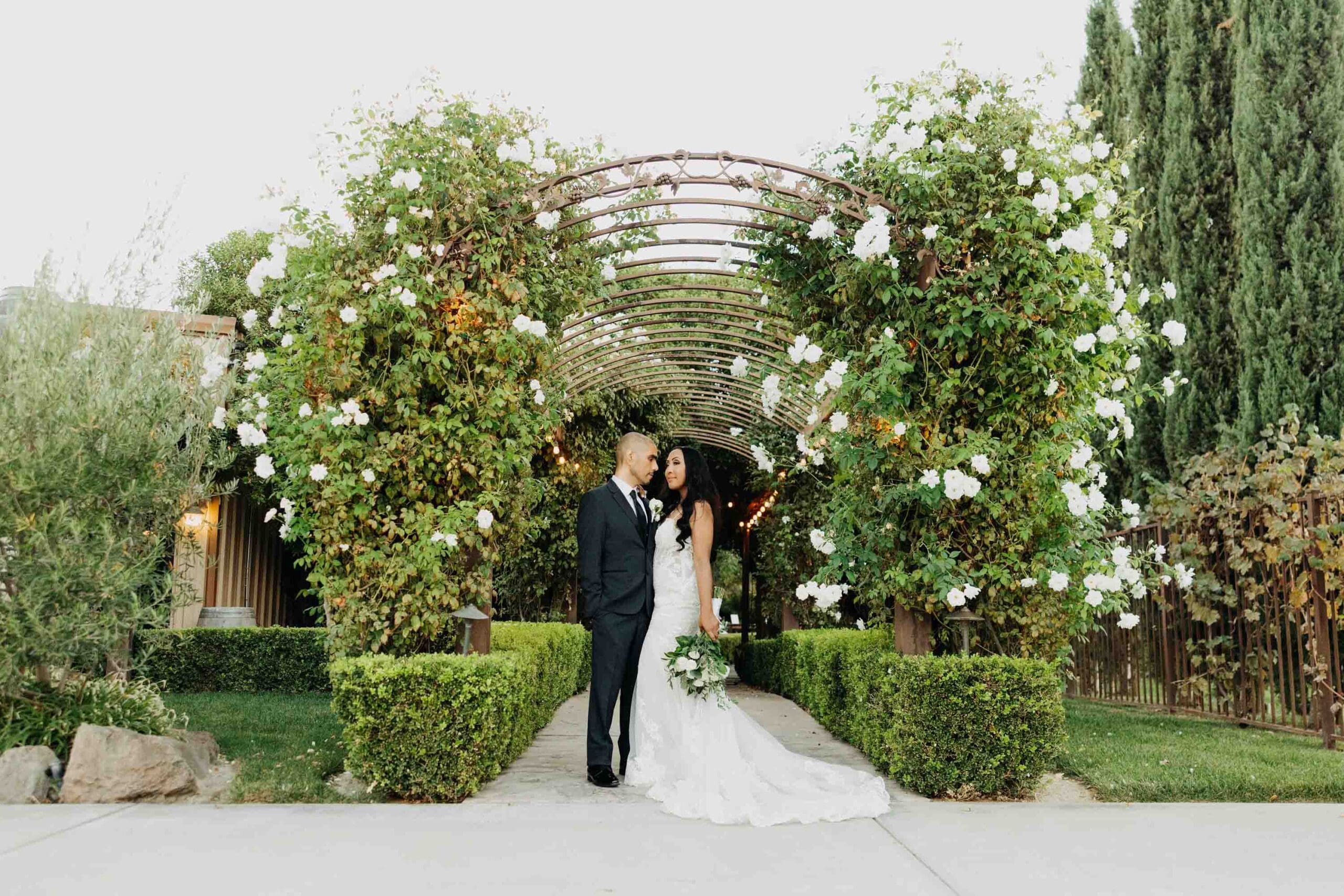 Wedding couple at McCauley Estate Vineyards