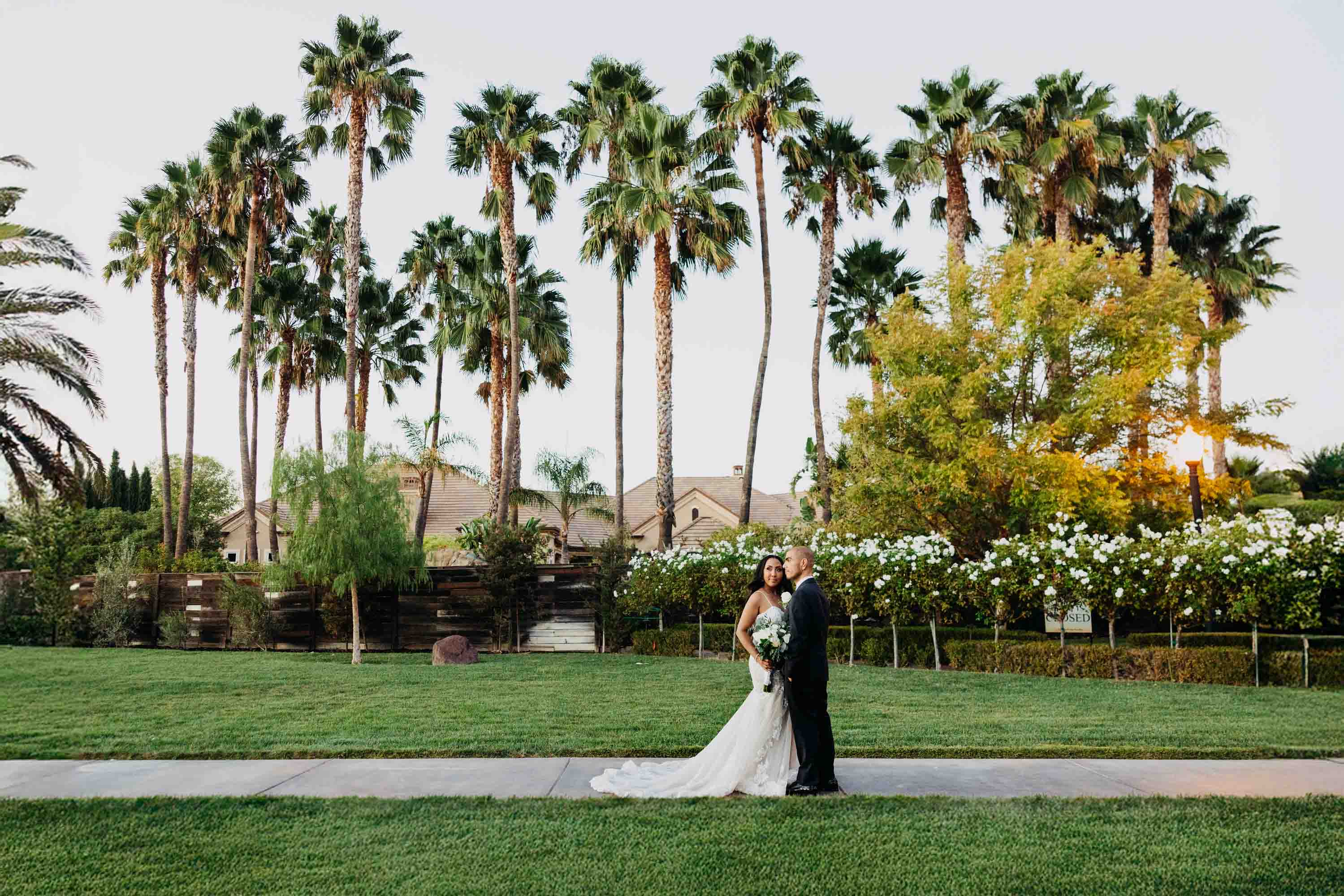 Wedding couple at McCauley Estate Vineyards