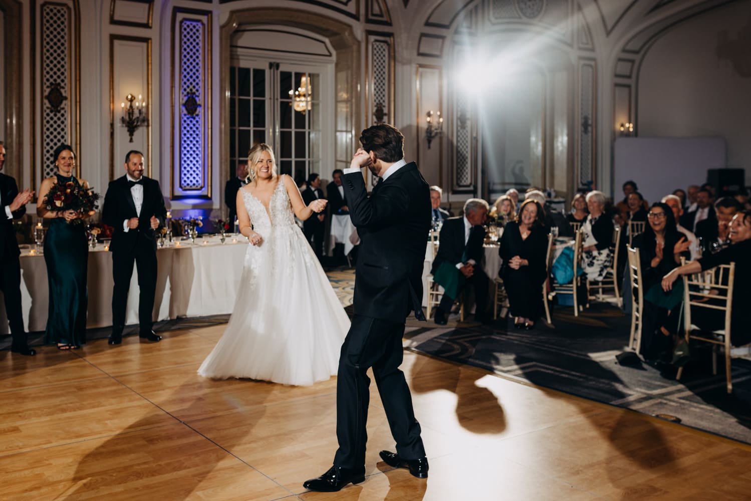 First dance during Palace Hotel San Francisco wedding reception