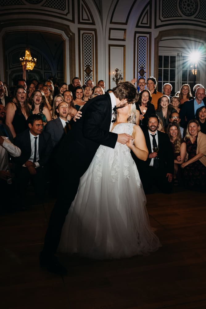 First dance during Palace Hotel San Francisco wedding reception