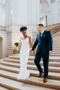 Movement, energy, and that just-married feeling.