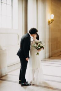 tall window stone floor San Francisco City Hall wedding