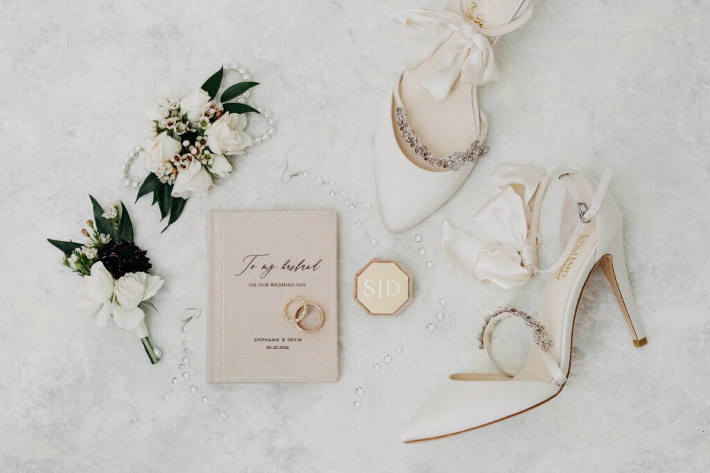 Bride's wedding details at Lavanda at Leal Vineyards